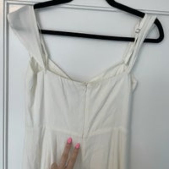 Reformation Poppy Dress in Ivory Wedding Gown - Picture 12 of 12